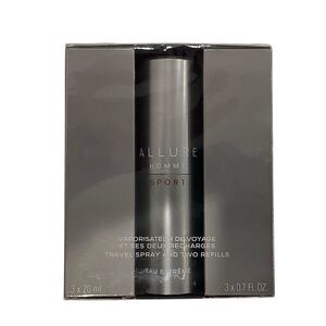 [unopened] Chanel Allure Homme Sports O-extreme Travel Spray 20ml X 3 Bottles